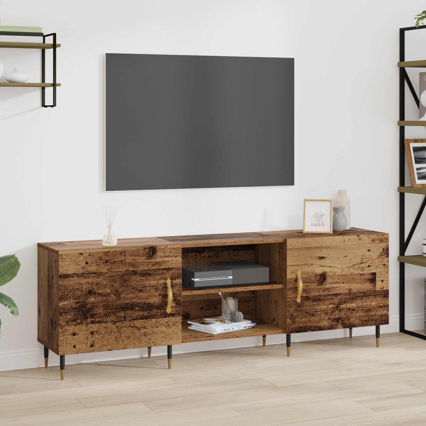 vidaXL TV Cabinet 150 x 30 x 50 cm Old wood Engineered wood