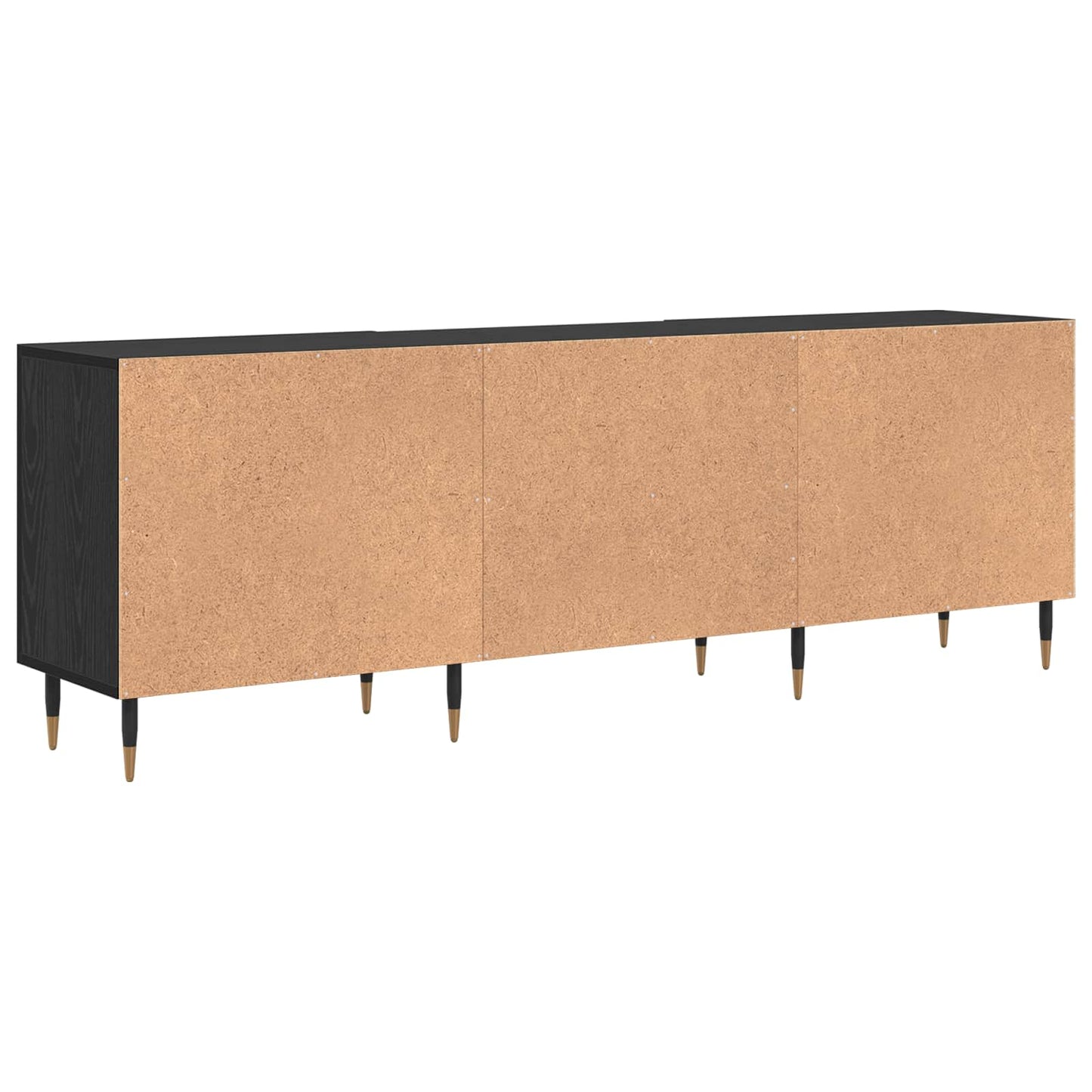 vidaXL TV Cabinet Black oak 150 x 30 x 50 cm Engineered wood