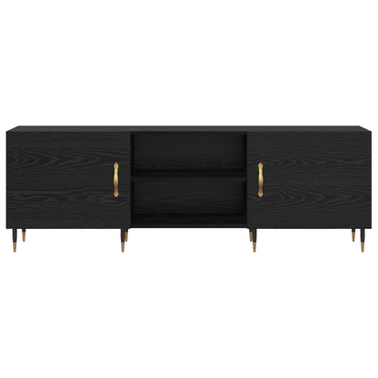 vidaXL TV Cabinet Black oak 150 x 30 x 50 cm Engineered wood