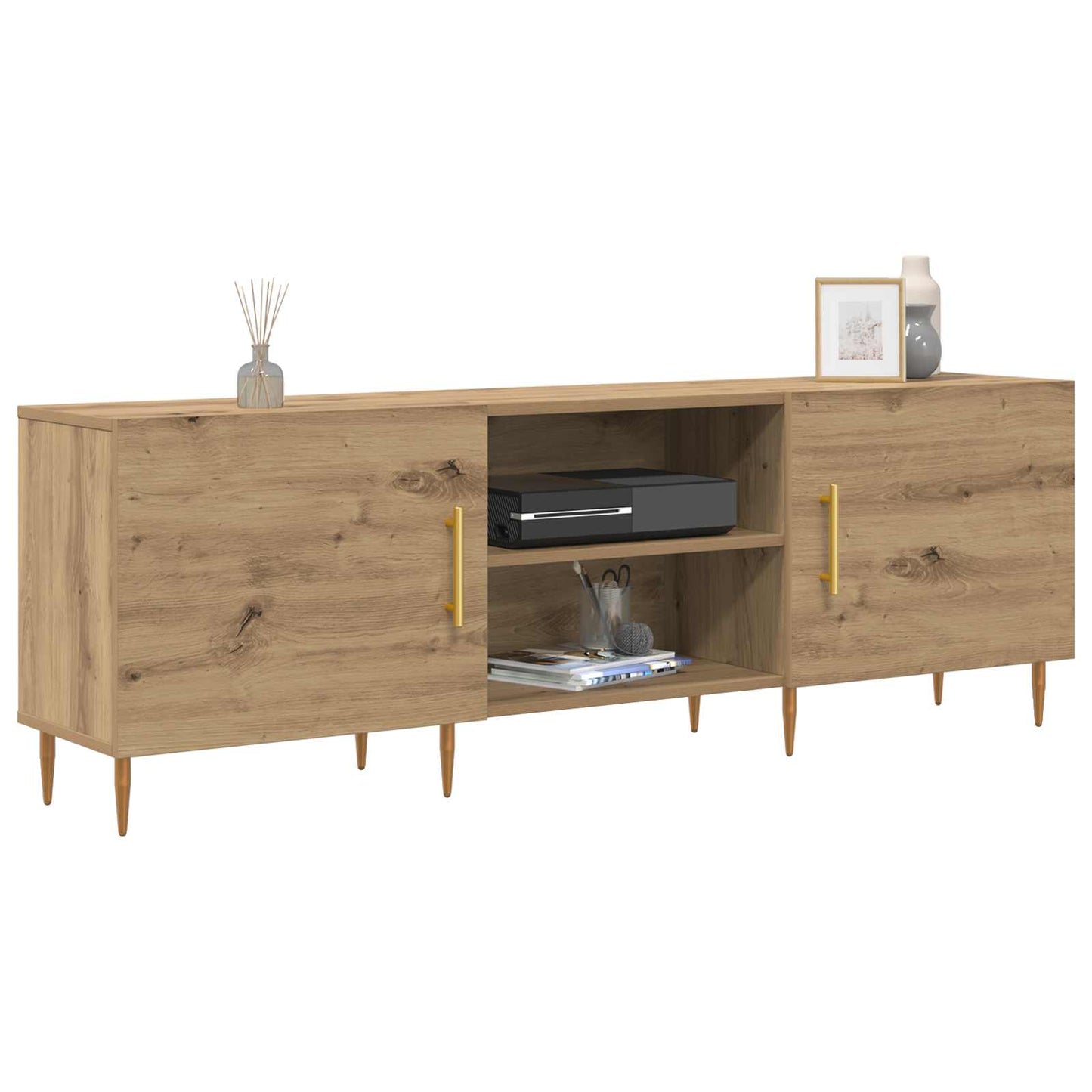 vidaXL TV Cabinet 150 x 30 x 50 cm Artisan oak Engineered wood