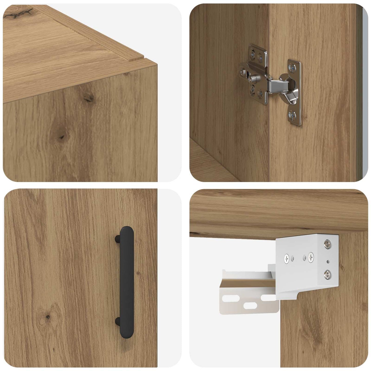 vidaXL Sideboard Artisan Oak 69.5 x 34 x 90 cm Engineered Wood