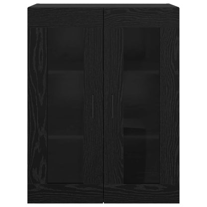 vidaXL Wall Mounted Cabinet Black 69.5 x 34 x 90 cm Engineered Wood