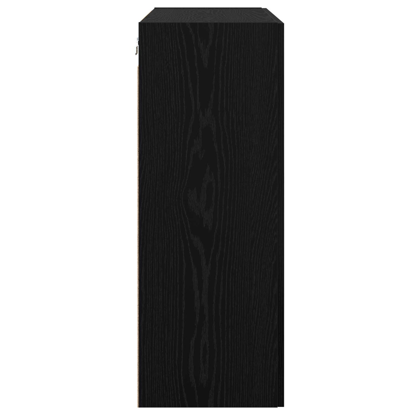 vidaXL Wall Mounted Cabinet Black 69.5 x 34 x 90 cm Engineered Wood