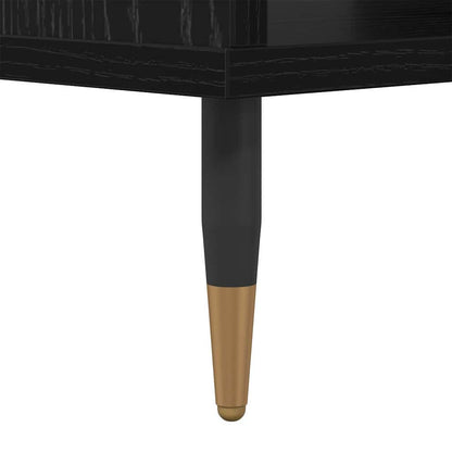 vidaXL Coffee Table Black oak 60 x 50 x 40 cm Engineered wood