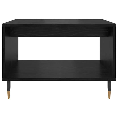vidaXL Coffee Table Black oak 60 x 50 x 40 cm Engineered wood
