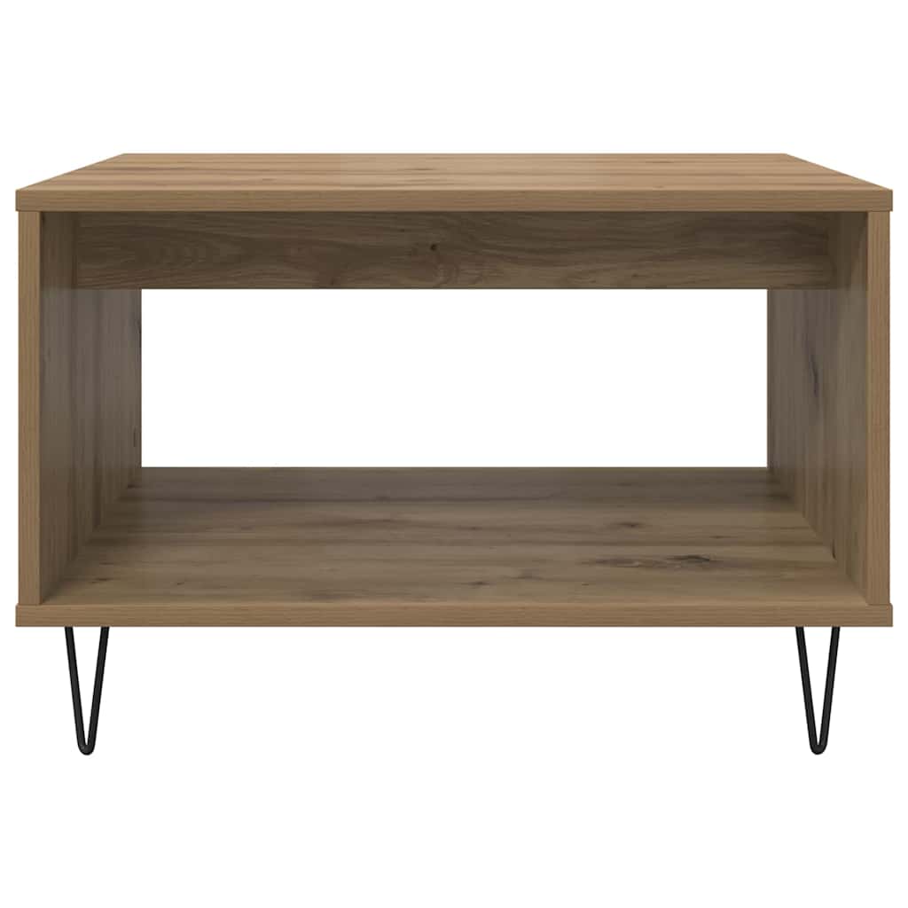 vidaXL Coffee Table Artisan oak 60 x 50 x 40 cm Engineered wood