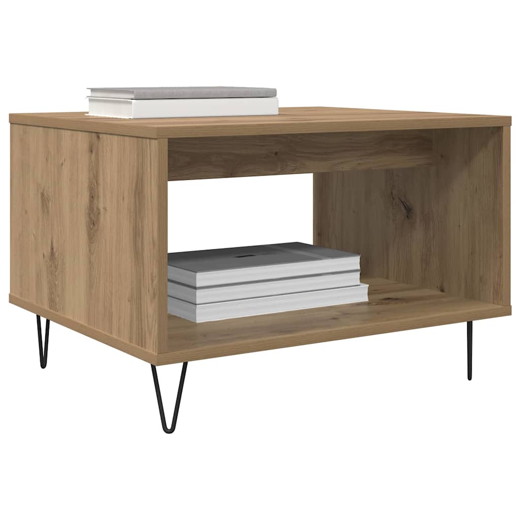vidaXL Coffee Table Artisan oak 60 x 50 x 40 cm Engineered wood