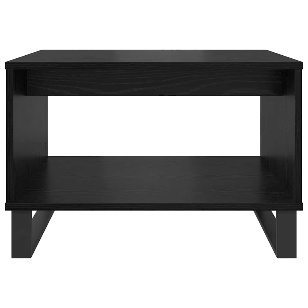 vidaXL Coffee Table Black oak 60 x 50 x 40 cm Engineered wood