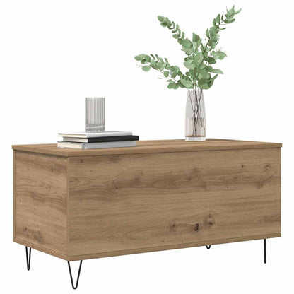 vidaXL Coffee Table Artisan oak 90 x 44.5 x 45 cm Engineered wood