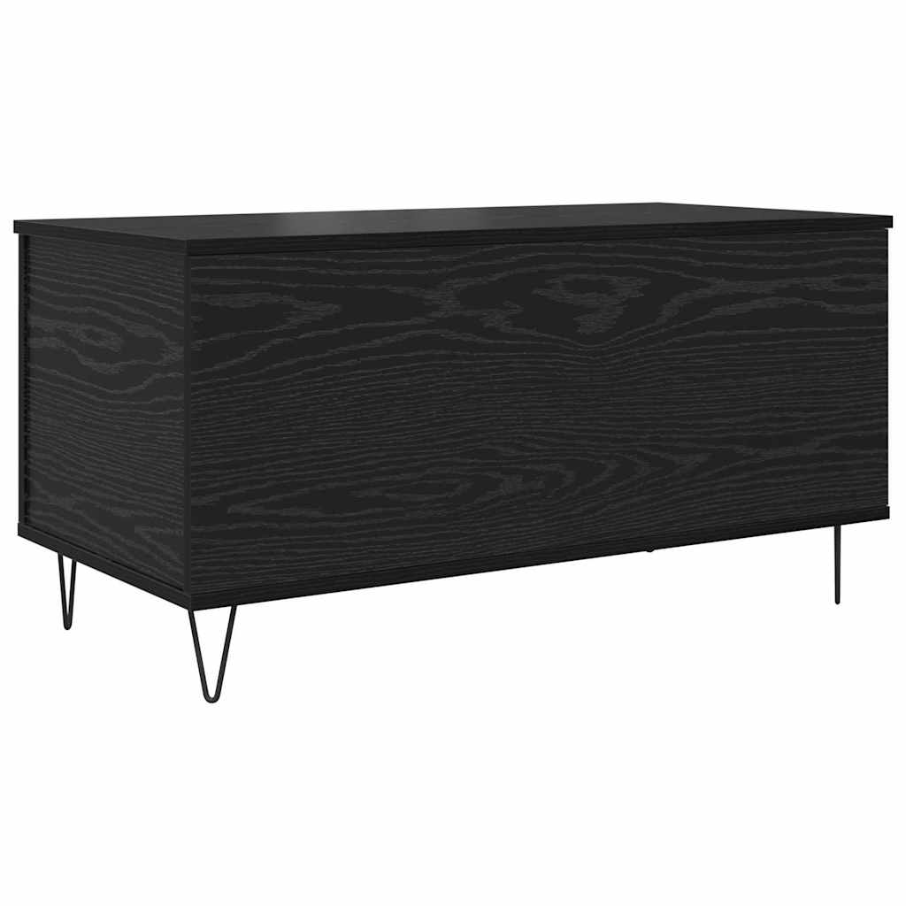 vidaXL Coffee Table Black oak 90 x 44.5 x 45 cm Engineered wood