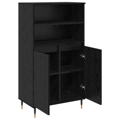 vidaXL Highboard Black 60 x 36 x 110 cm Engineered Wood