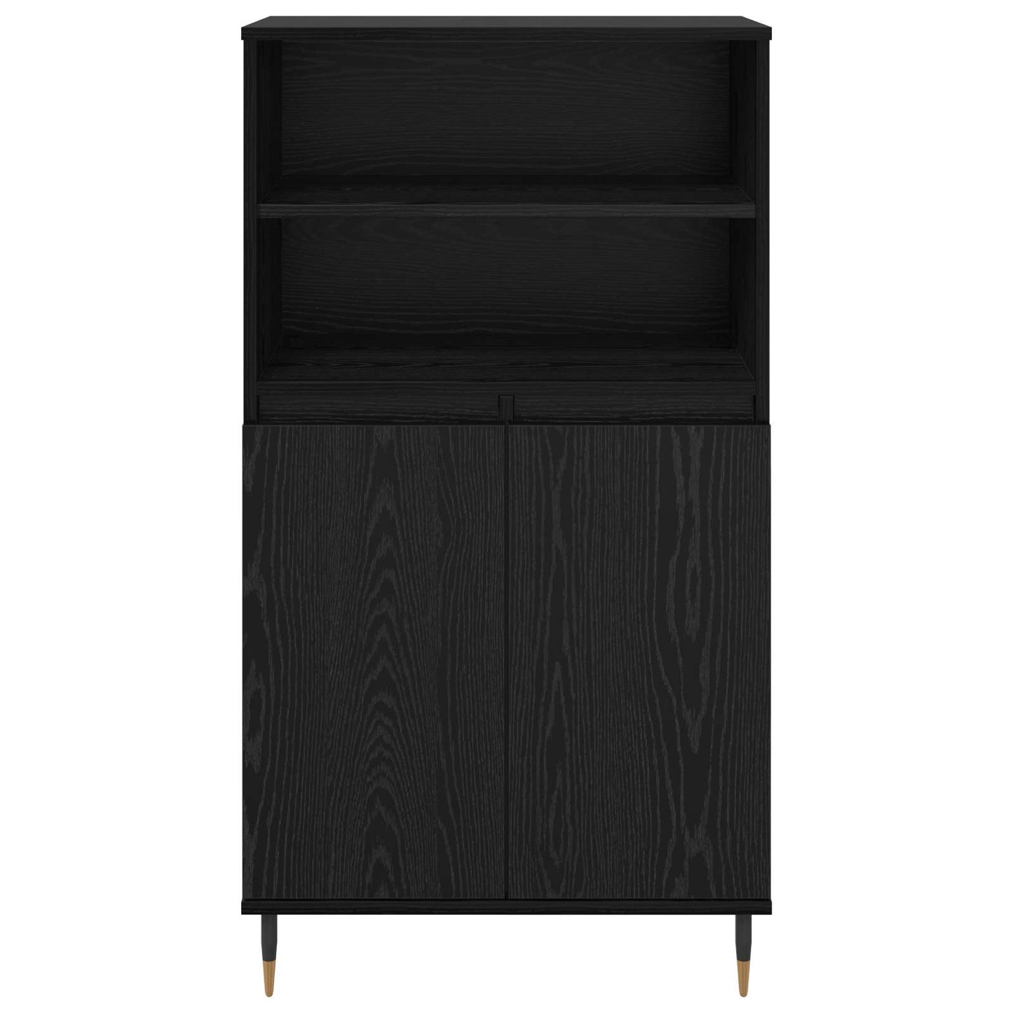vidaXL Highboard Black 60 x 36 x 110 cm Engineered Wood