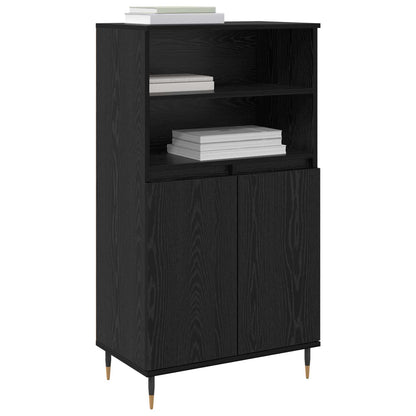 vidaXL Highboard Black 60 x 36 x 110 cm Engineered Wood