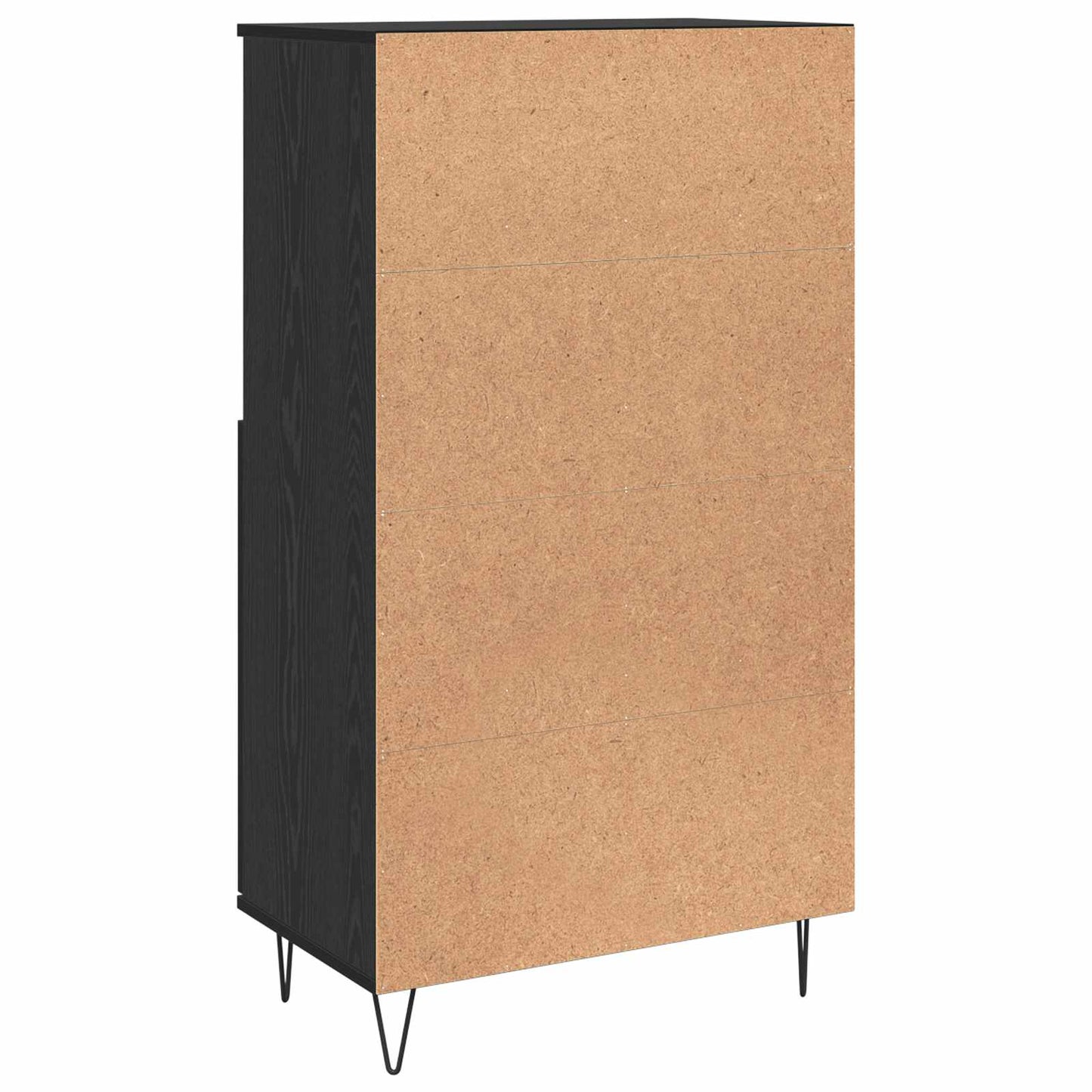 vidaXL Highboard Black 60 x 36 x 110 cm Engineered Wood