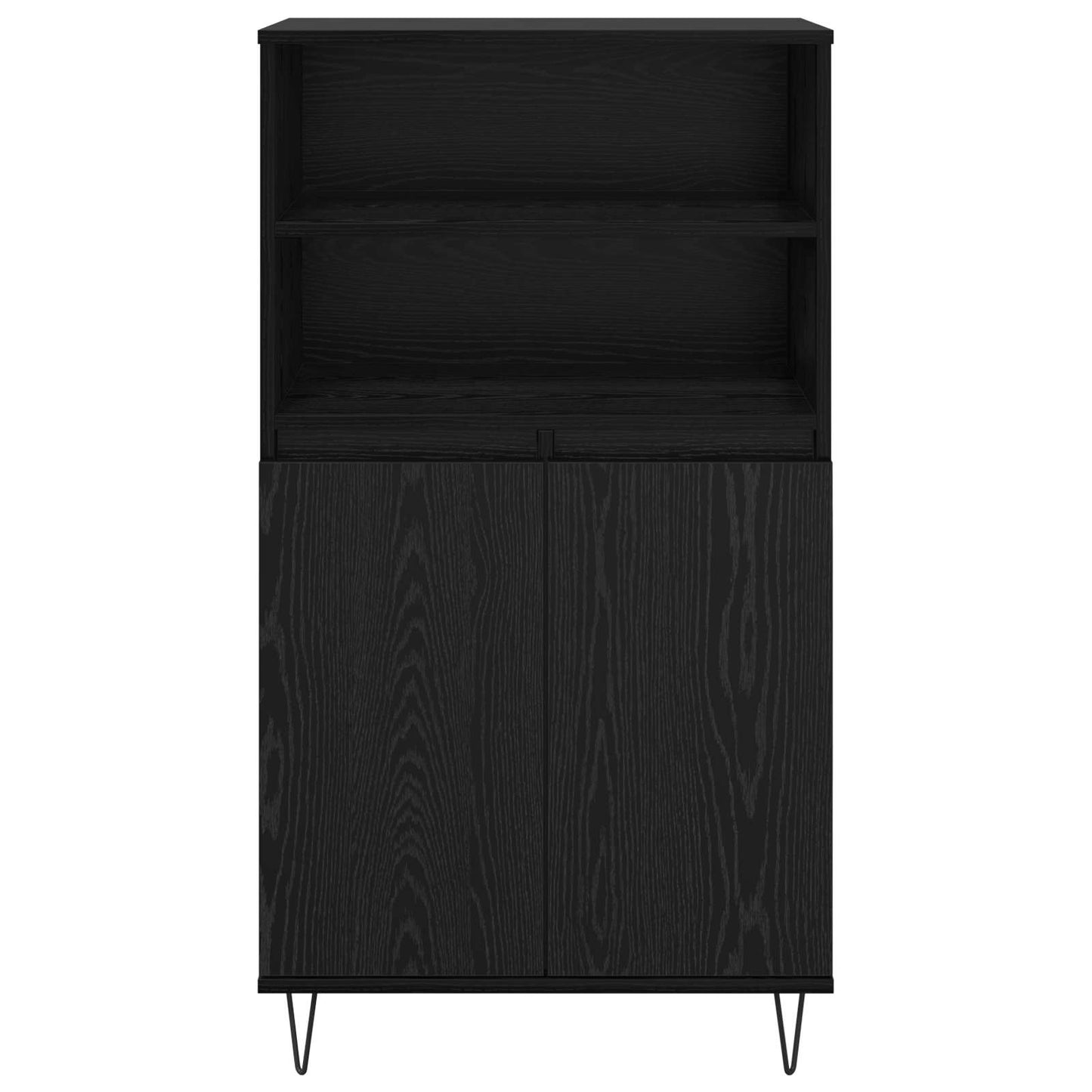 vidaXL Highboard Black 60 x 36 x 110 cm Engineered Wood