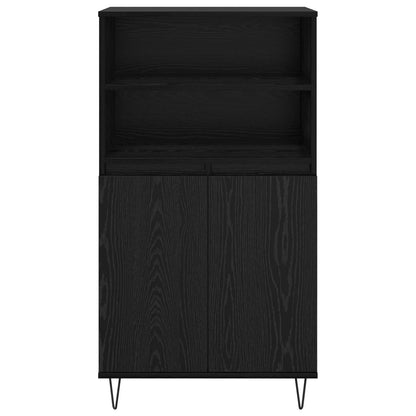 vidaXL Highboard Black 60 x 36 x 110 cm Engineered Wood