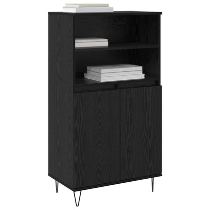 vidaXL Highboard Black 60 x 36 x 110 cm Engineered Wood