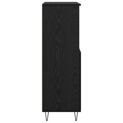 vidaXL Highboard Black 60 x 36 x 110 cm Engineered Wood