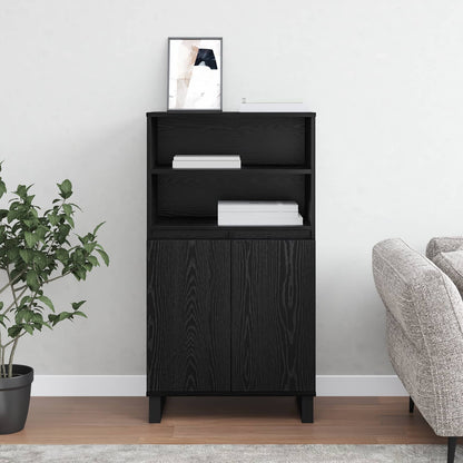 vidaXL Highboard Black 60 x 36 x 110 cm Engineered Wood