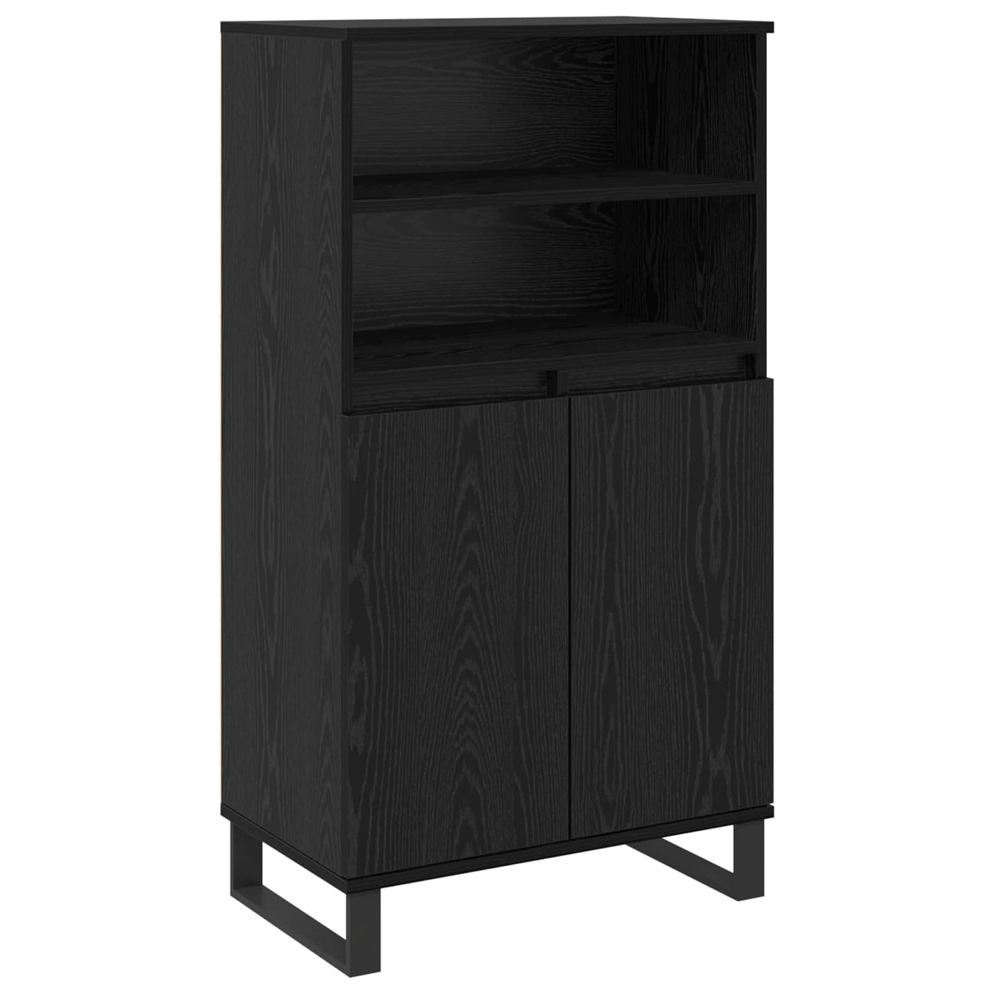 vidaXL Highboard Black 60 x 36 x 110 cm Engineered Wood