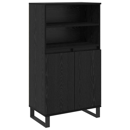 vidaXL Highboard Black 60 x 36 x 110 cm Engineered Wood