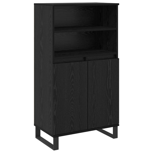 vidaXL Highboard Black 60 x 36 x 110 cm Engineered Wood