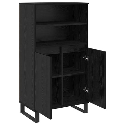 vidaXL Highboard Black 60 x 36 x 110 cm Engineered Wood
