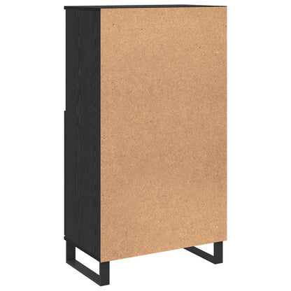 vidaXL Highboard Black 60 x 36 x 110 cm Engineered Wood