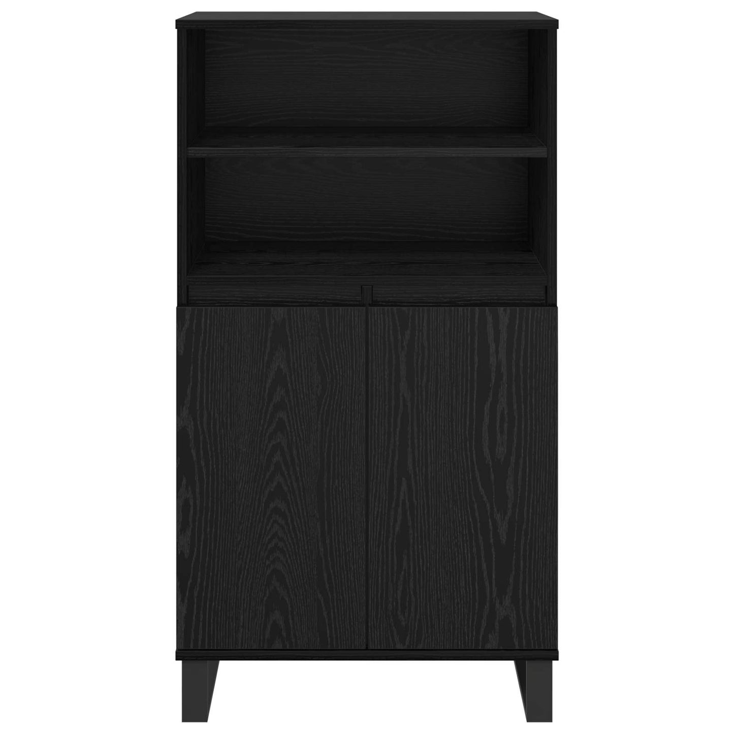 vidaXL Highboard Black 60 x 36 x 110 cm Engineered Wood