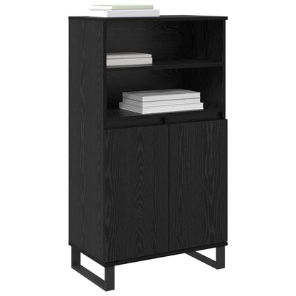 vidaXL Highboard Black 60 x 36 x 110 cm Engineered Wood