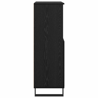 vidaXL Highboard Black 60 x 36 x 110 cm Engineered Wood