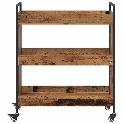 vidaXL Kitchen Trolley Old Wood 70 x 30 x 82 cm Engineered Wood