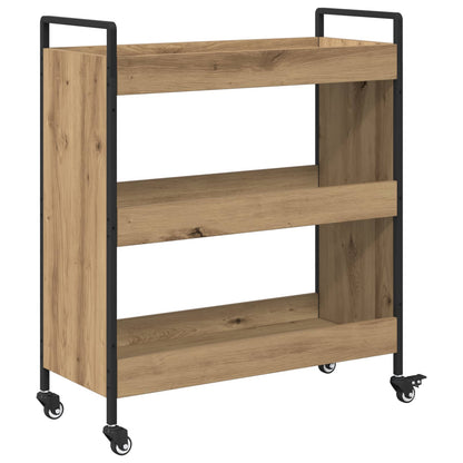 vidaXL Kitchen Trolley Artisan Oak 70 x 30 x 82 cm Engineered Wood