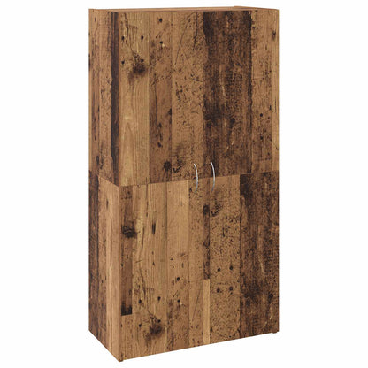vidaXL Office Cabinet Black Oak 60 x 32 x 115 cm Engineered Wood