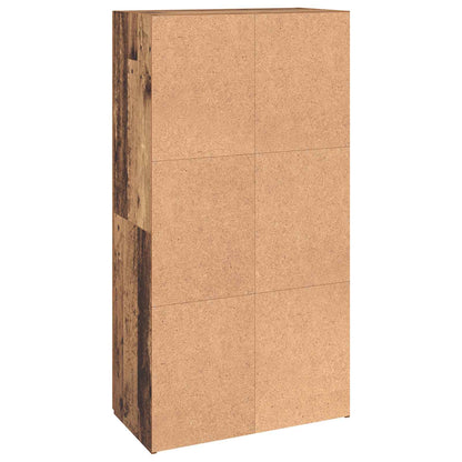 vidaXL Office Cabinet Black Oak 60 x 32 x 115 cm Engineered Wood