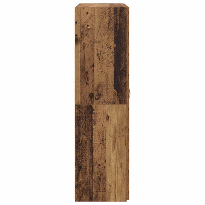 vidaXL Office Cabinet Black Oak 60 x 32 x 115 cm Engineered Wood
