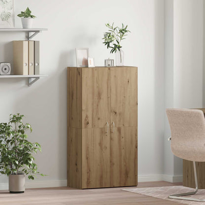 vidaXL Office Cabinet Old Wood 60 x 32 x 115 cm Engineered Wood