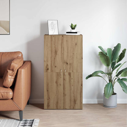 vidaXL Office Cabinet Old Wood 60 x 32 x 115 cm Engineered Wood
