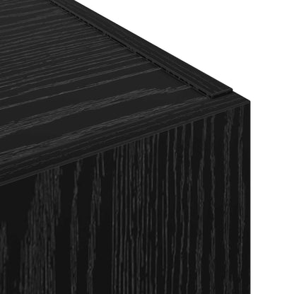 vidaXL Office Cabinet Black Oak 60 x 32 x 115 cm Engineered Wood