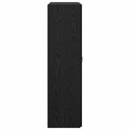 vidaXL Office Cabinet Black Oak 60 x 32 x 115 cm Engineered Wood