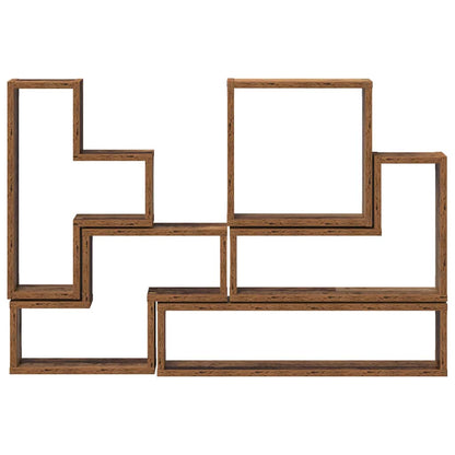 vidaXL Wall Shelf Wall-Mounted Old Wood 96 x 12 x 64 cm