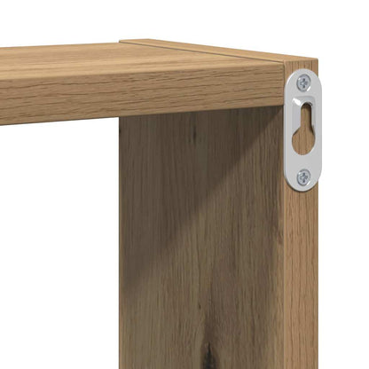 vidaXL Wall Shelf Wall-Mounted Artisan Oak 96 x 12 x 64 cm