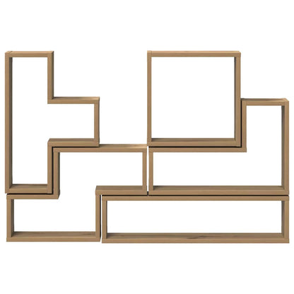 vidaXL Wall Shelf Wall-Mounted Artisan Oak 96 x 12 x 64 cm