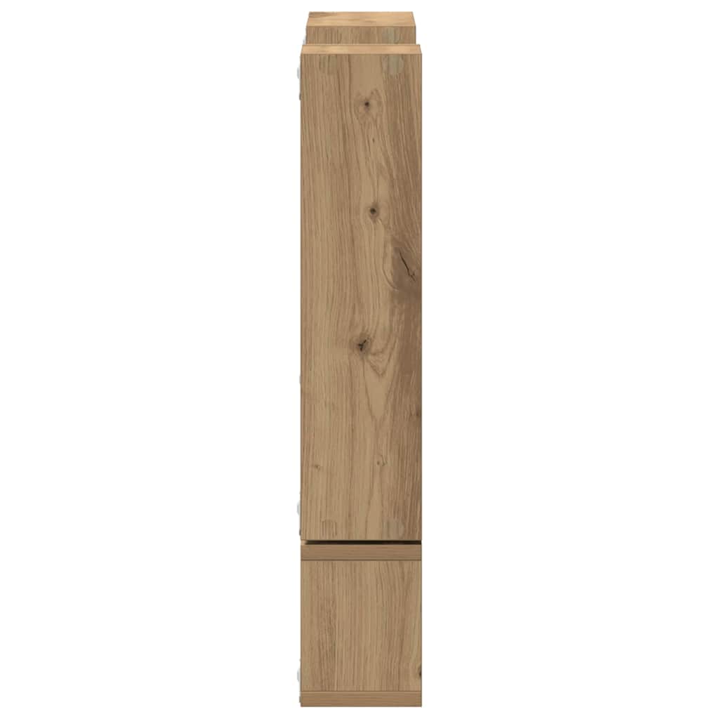vidaXL Wall Shelf Wall-Mounted Artisan Oak 96 x 12 x 64 cm