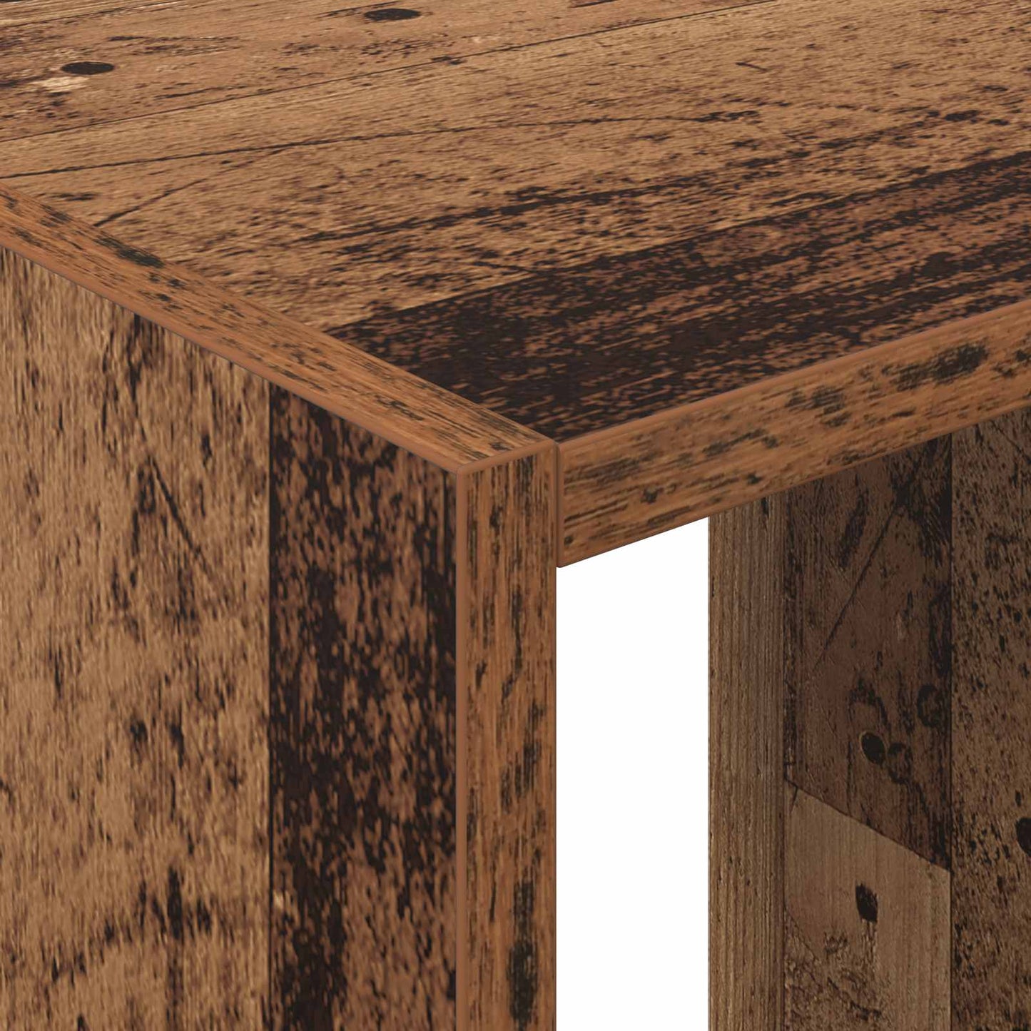 vidaXL Wardrobe with Shelf with Storage Old Wood 77 x 48 x 102 cm