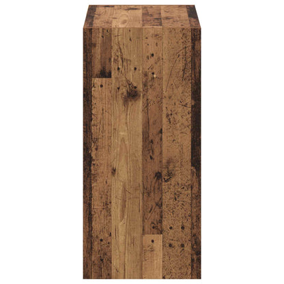 vidaXL Wardrobe with Shelf with Storage Old Wood 77 x 48 x 102 cm