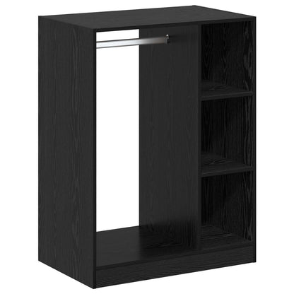 vidaXL Wardrobe Black Oak 77 x 48 x 102 cm Engineered Wood