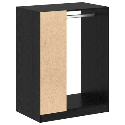 vidaXL Wardrobe Black Oak 77 x 48 x 102 cm Engineered Wood