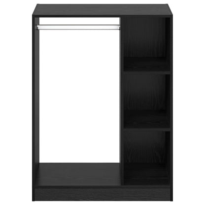vidaXL Wardrobe Black Oak 77 x 48 x 102 cm Engineered Wood