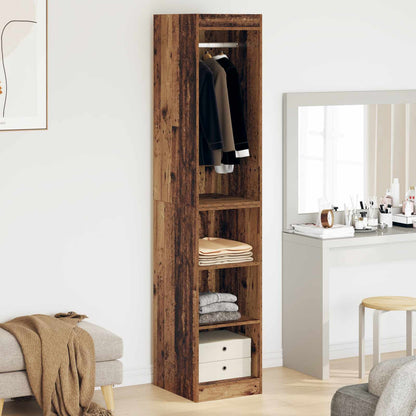 vidaXL Wardrobe with Shelf with Storage Old Wood 41 x 48 x 102 cm